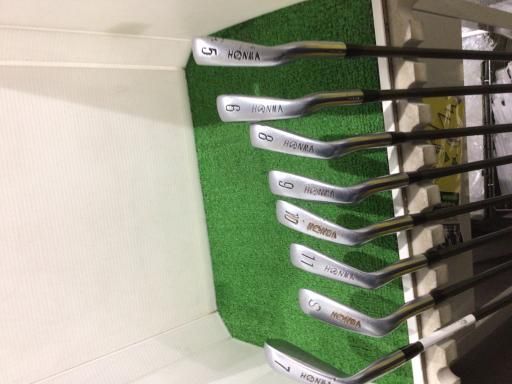 本間ゴルフ LB-606 H-F 24K GP 8S アイアンセット IR 4S SUPER FERRITE CARBON LIGHT フレックスその他 メンズ 男性用 右利き 右用 Cランク ゴルフクラブ