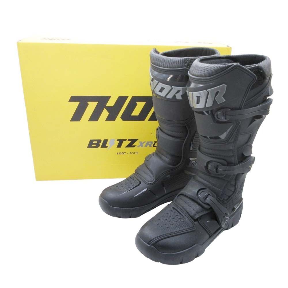 THOR ソアー バイク用ブーツ 黒 モトクロス 林道 オフロード US7