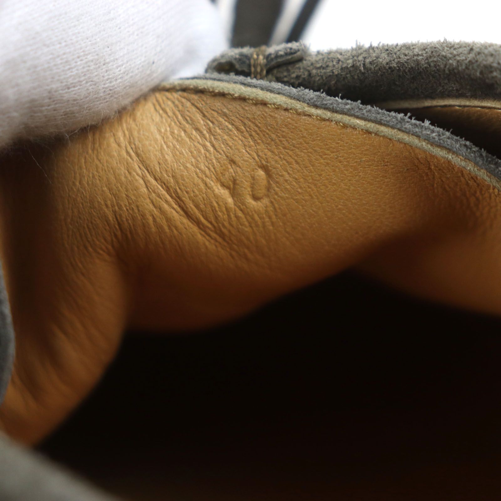 美品▽HERMES エルメス スウェードレザー Uチップ レースアップ