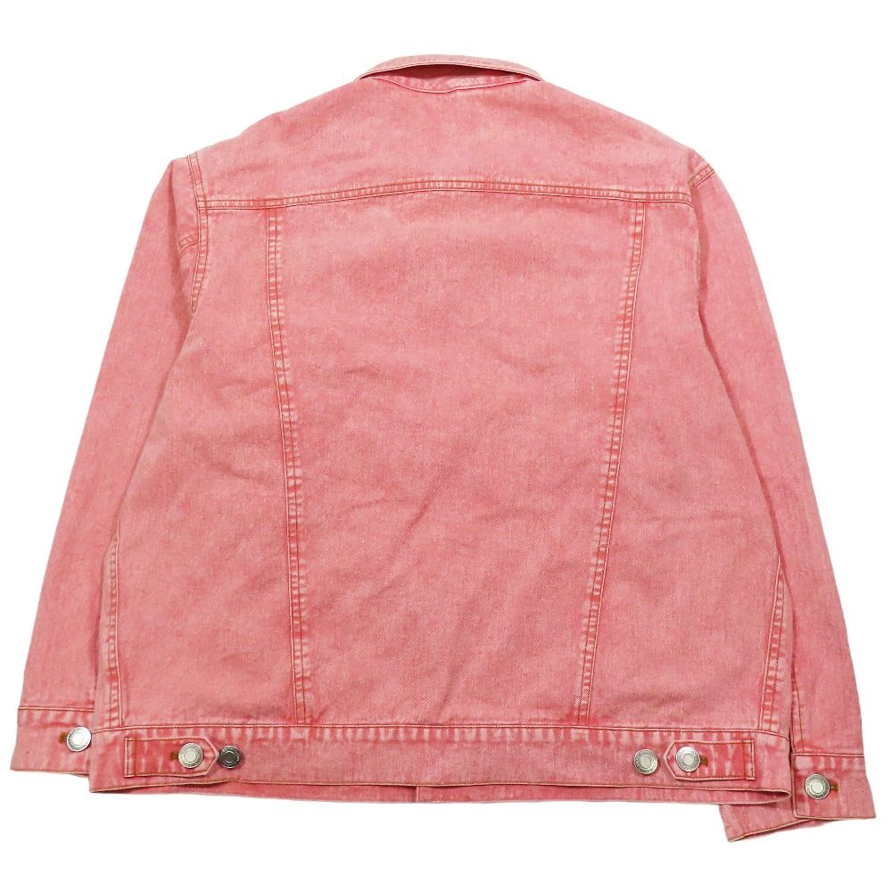 25AW -ellecy アンドエルシー チャイナ釦 デニムジャケット ブルゾン オーバーサイズ アウター ロイスクレヨン M ピンク 黒 レディース 古着