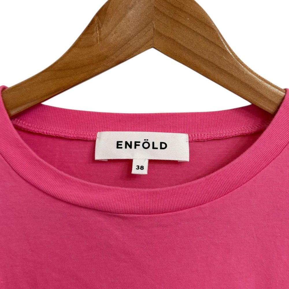 美品 24SS ENFOLD エンフォルド LOOSE BOX T-SHIRT 半袖 クルーネック