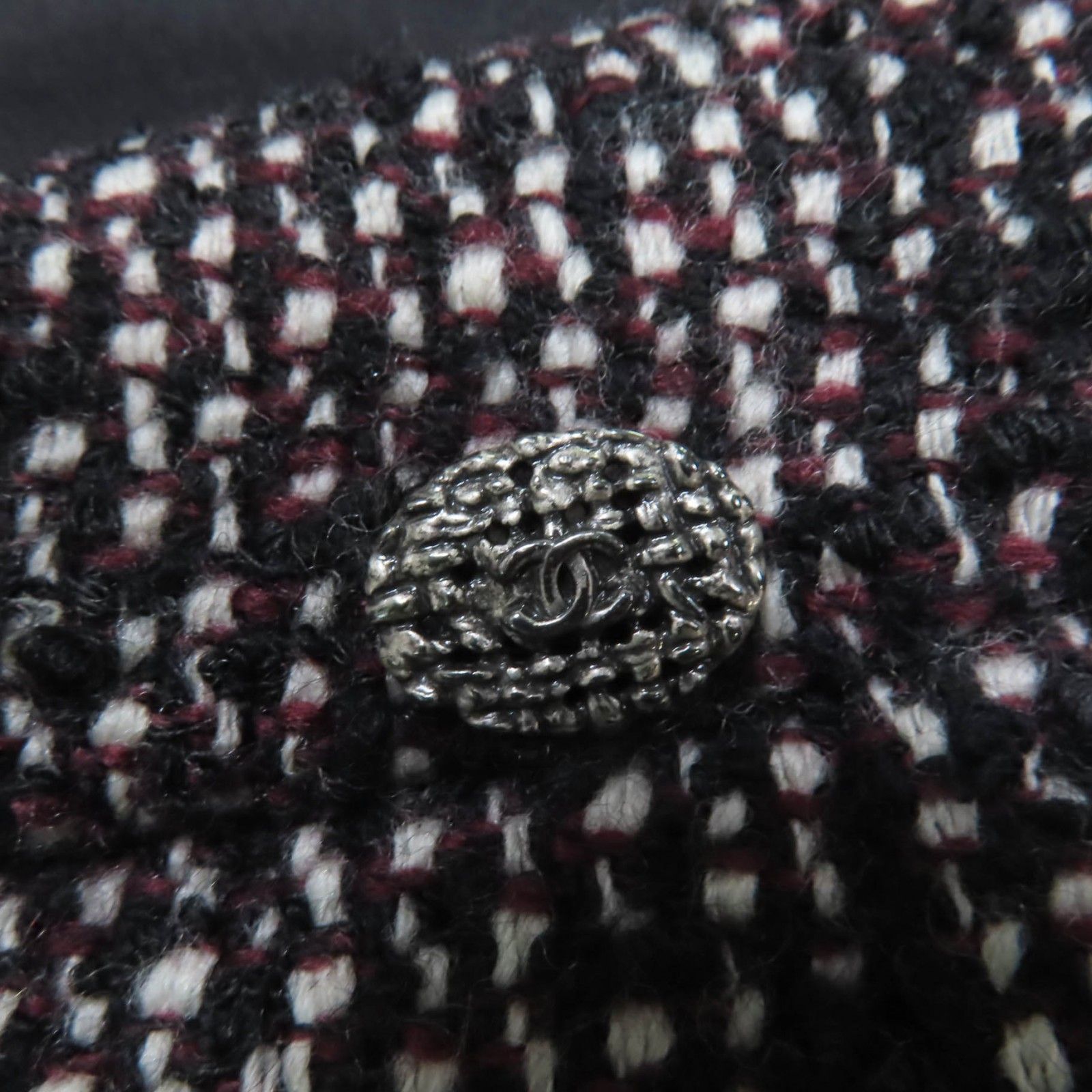 『未使用品』CHANEL シャネル スカート ココマーク　ブラック 36 美品☆CHANEL シャネル P44259V32628 ウール アンゴラ ココマーク金具