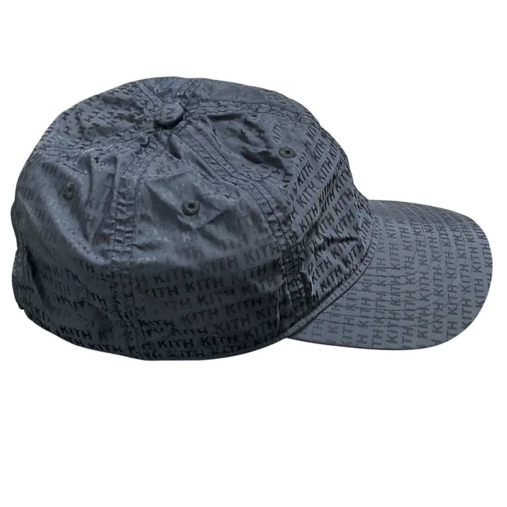  KITH キス ナイロン モノグラム ロゴ キャップ 帽子 ブラック メンズ レディース 古着 その他 キャップ