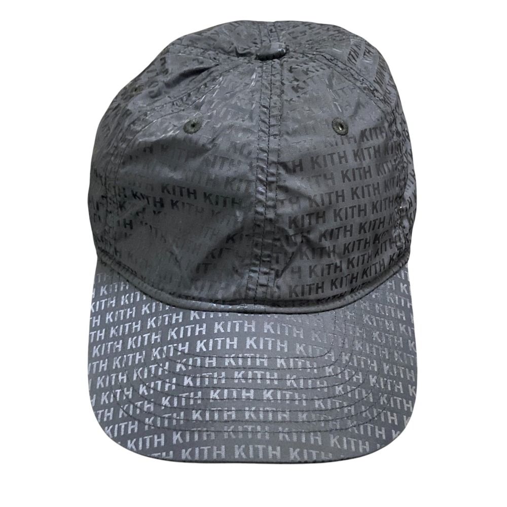 KITH キス ナイロン モノグラム ロゴ キャップ 帽子 ブラック メンズ レディース 古着