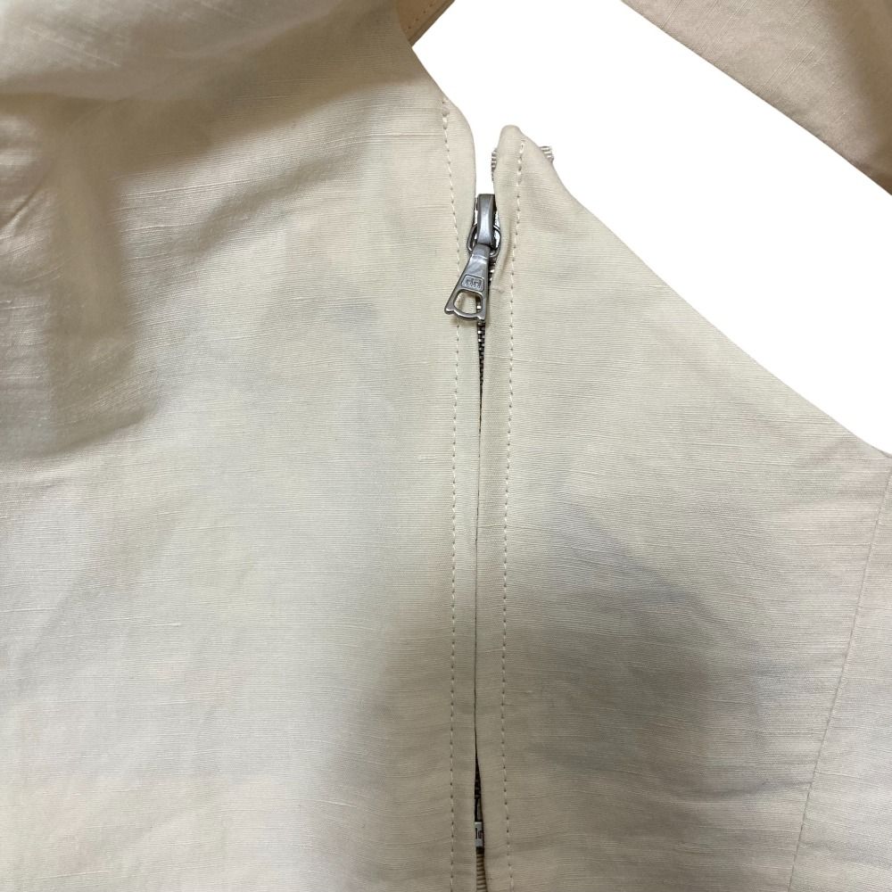  24 SS AURALEE オーラリー HIGH DENSITY FINX LINEN WEATHER TANK ノースリーブカットソー サイズ0 キナリ レディース 古着 ノースリーブ Tシャツ カットソー