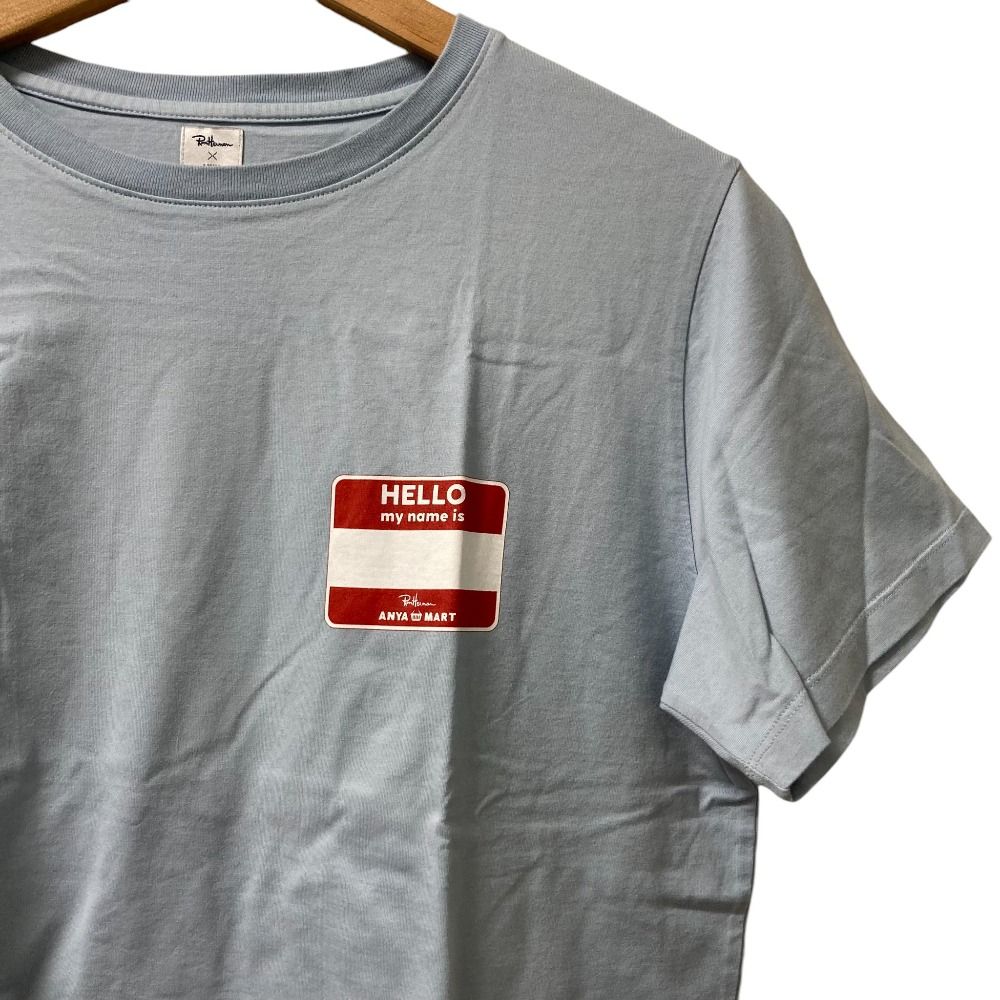 24SS Ron Herman ロンハーマン×アニヤハインドマーチ Anya Mart Tee 半袖Tシャツ 3910900963 ブルー レディース 古着