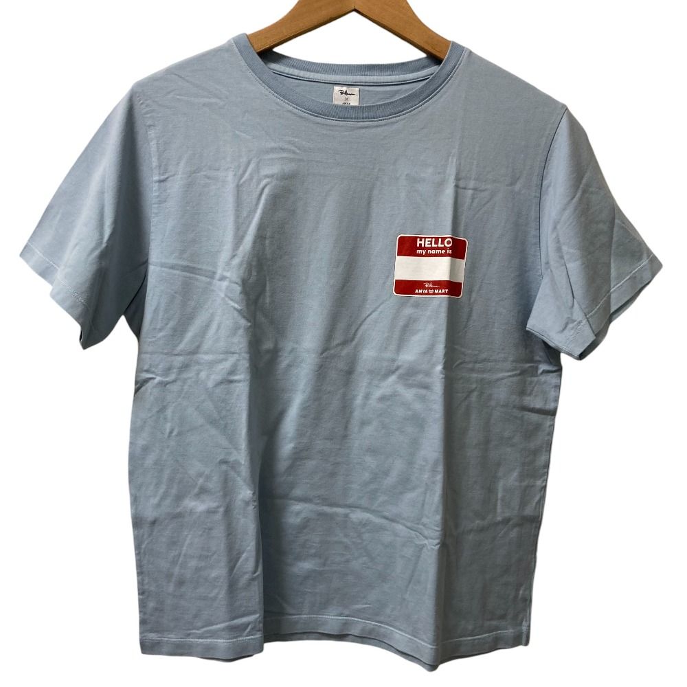 24SS Ron Herman ロンハーマン×アニヤハインドマーチ Anya Mart Tee 半袖Tシャツ 3910900963 ブルー レディース 古着