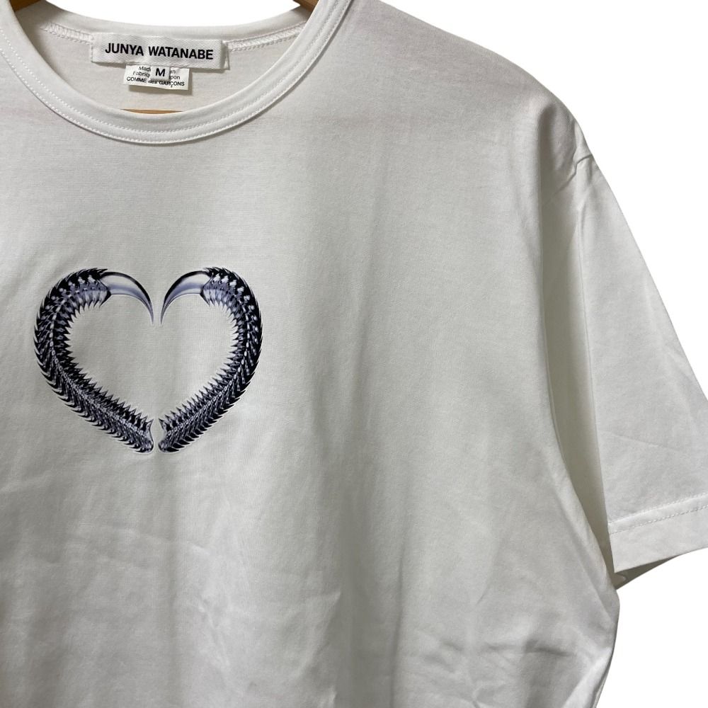 AD2025 JUNYA WATANABE COMME des GARCONS ジュンヤワタナベ コムデギャルソン ABEL EMMANUEL Tシャツ サイズM ホワイト レディース 古着