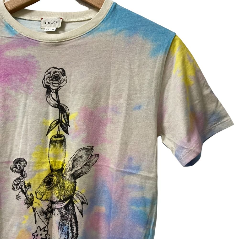 GUCCI グッチ ヒグチユウココラボ ウサギ タイダイTシャツ キッズサイズ 12 マルチ キッズ 古着