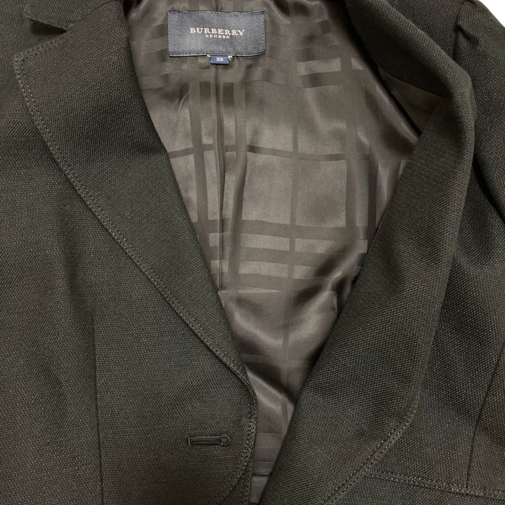 美品 BURBERRY LONDON バーバリー 裏地チェック柄 1B ジャケット