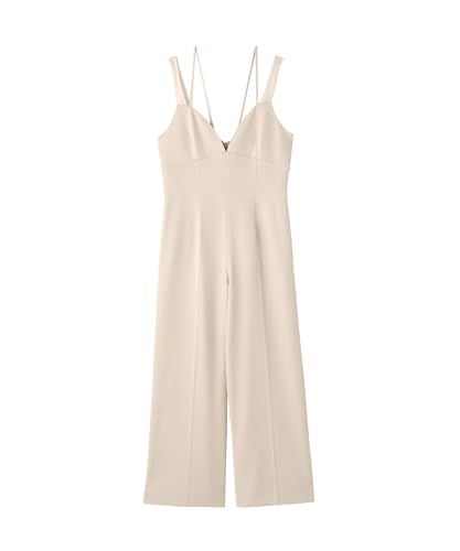 プロポーションボディドレッシング カジュアルドレス チュールデザインオールインワン レディース ライトベージュ