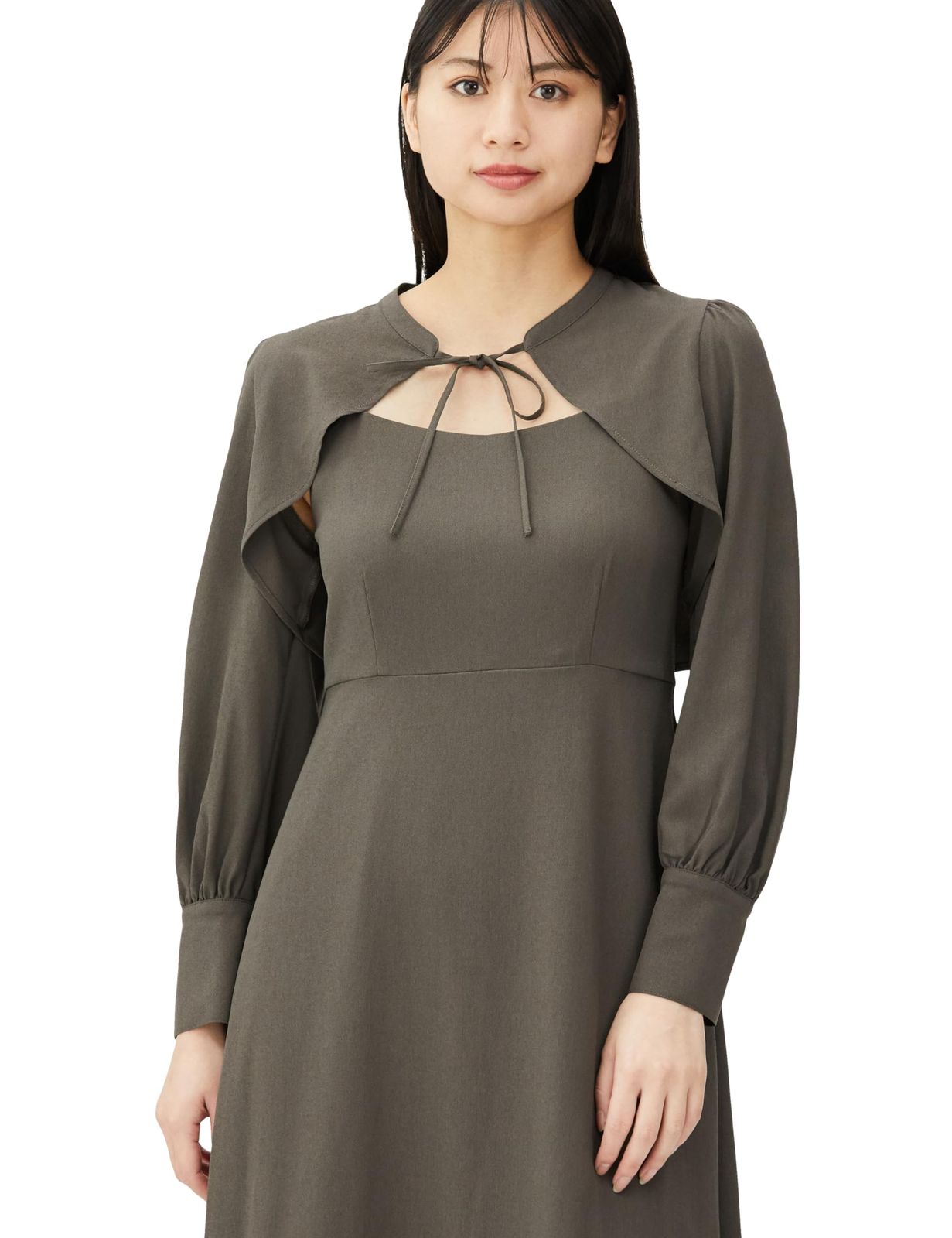  ナチュラルビューティーベーシック カジュアルドレス ボレロ＆キャミワンピース レディース モカチャコール その他 フェイスケア
