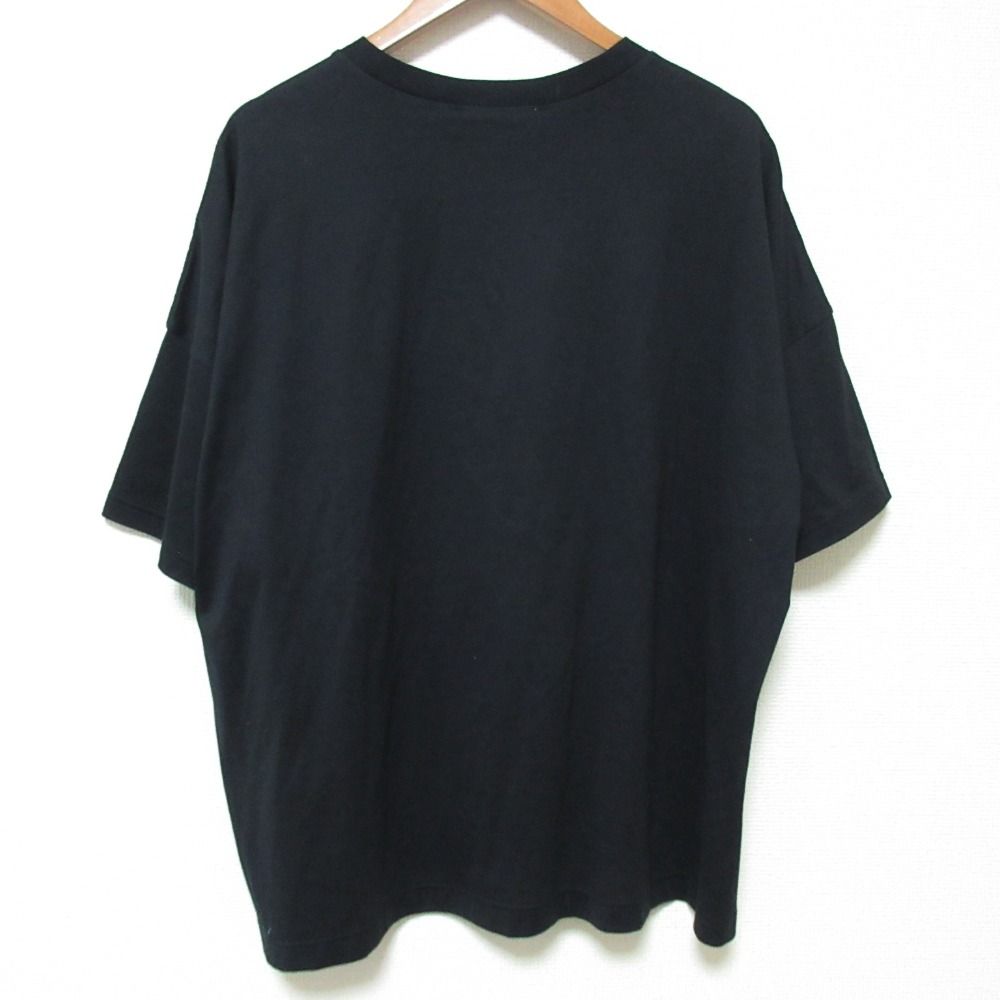 25SS ENFOLD エンフォルド SUPIMA JERSEY SLIT BIG T-SHIRT Tシャツ 300IS680-2941 サイズ38 ネイビー レディース 古着