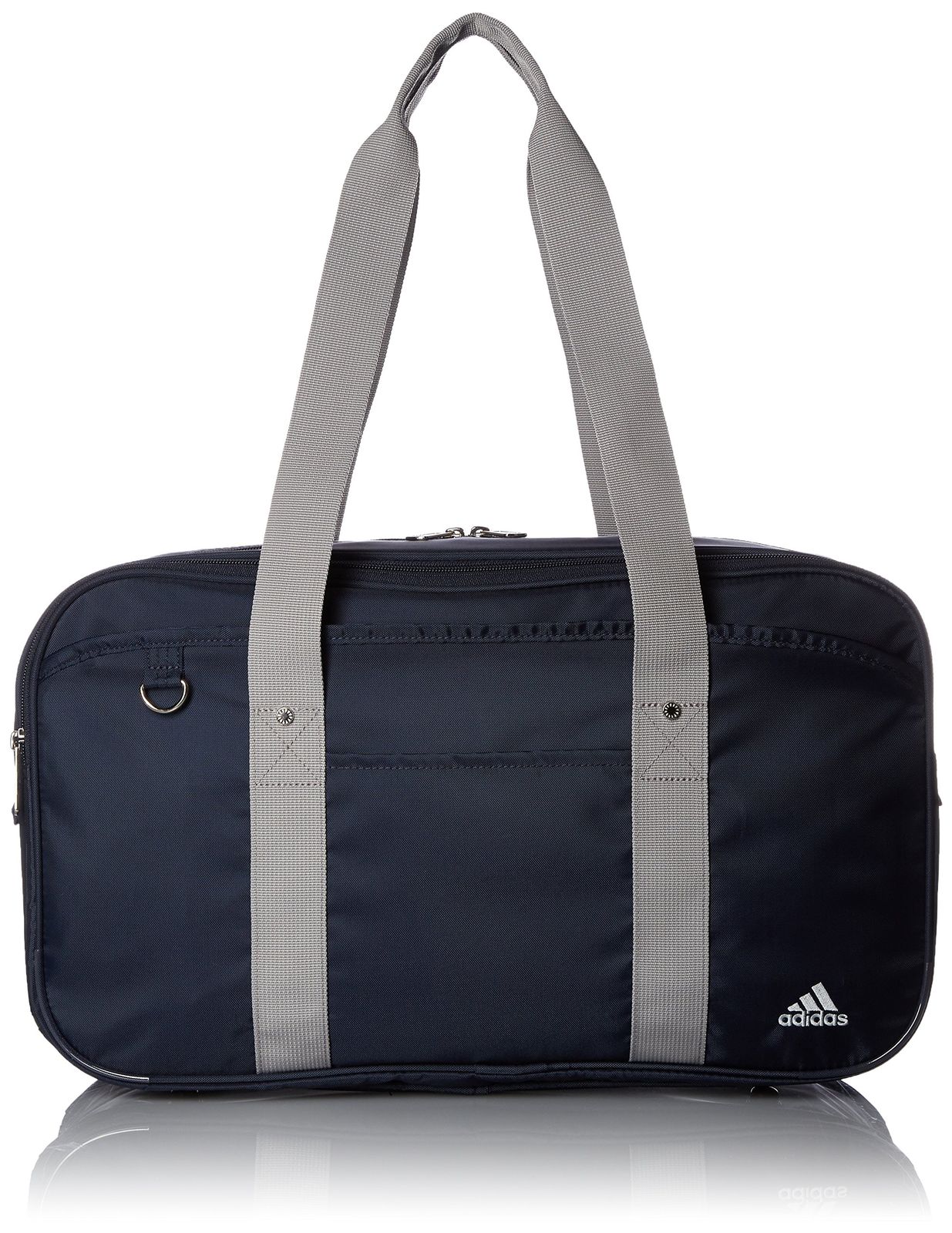 アディダス スクールバッグ MODEL.NO.47652 19 L A 収納可 ユニセックス トートバッグ 通学バッグ ネイビー