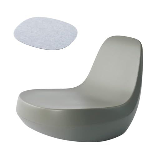 岩谷マテリアル ENOTSフロアチェア グレー チェアパッドセット 約W 40×D 49×H 37 cm 座椅子 軽量 キッズスペース 座敷 カフェ