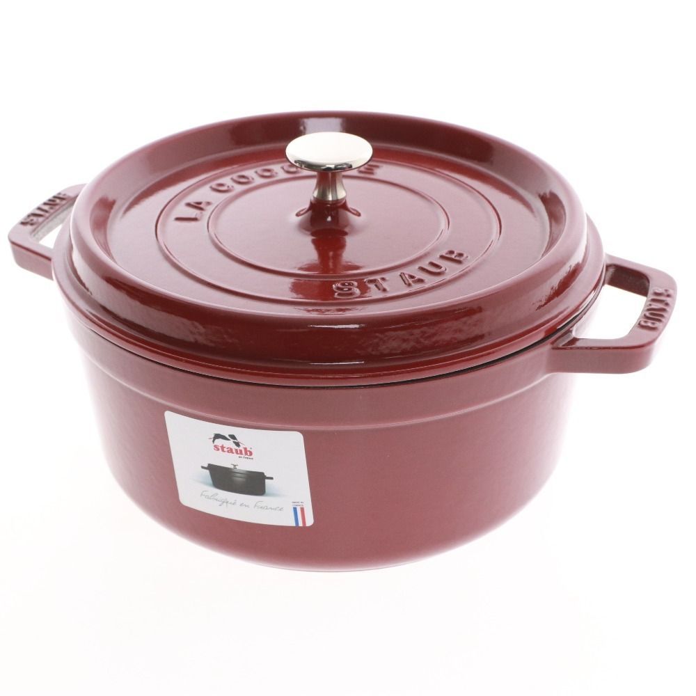 Staub ストウブ 鍋 ピコ ココット ラウンド ボルドー 40502-294 3.8L 調理器具 両手鍋 き