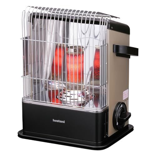 イワタニ Iwatani 岩谷 カセットガスストーブ ハイパワータイプ デカ暖 対流式 ブラック&シャンパンゴールド CB-CGS-HPR
