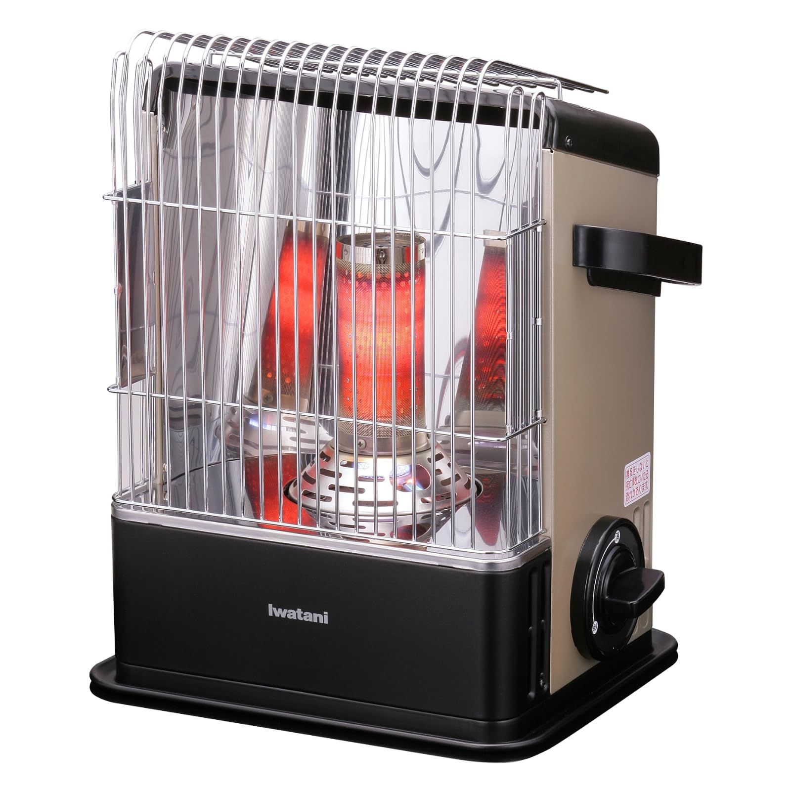 イワタニ Iwatani 岩谷 カセットガスストーブ ハイパワータイプ デカ暖 対流式 ブラック＆シャンパンゴールド CB-CGS-HPR