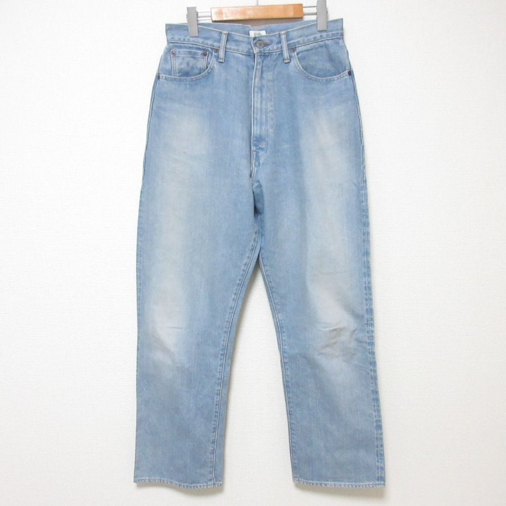 CIOTA シオタ スビンコットン13.5ozハイウエストデニムパンツ ジーンズ NPTL-5HI サイズ30 ライトブルー レディース 古着
