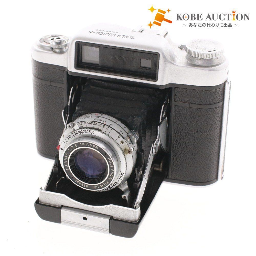 ケース付き 富士フイルム カメラ Super Fujica 6 SN.891063 フィルムカメラ レンズ 1 3.5 f 7.5cm 動作 済み