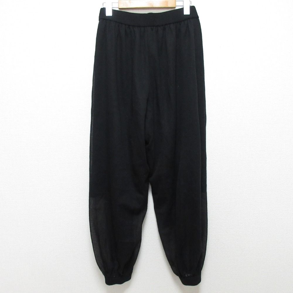 25SS ADORE アドーア ドライタッチシアーニットパンツ 531-5173222 サイズ38 ブラック レディース 古着