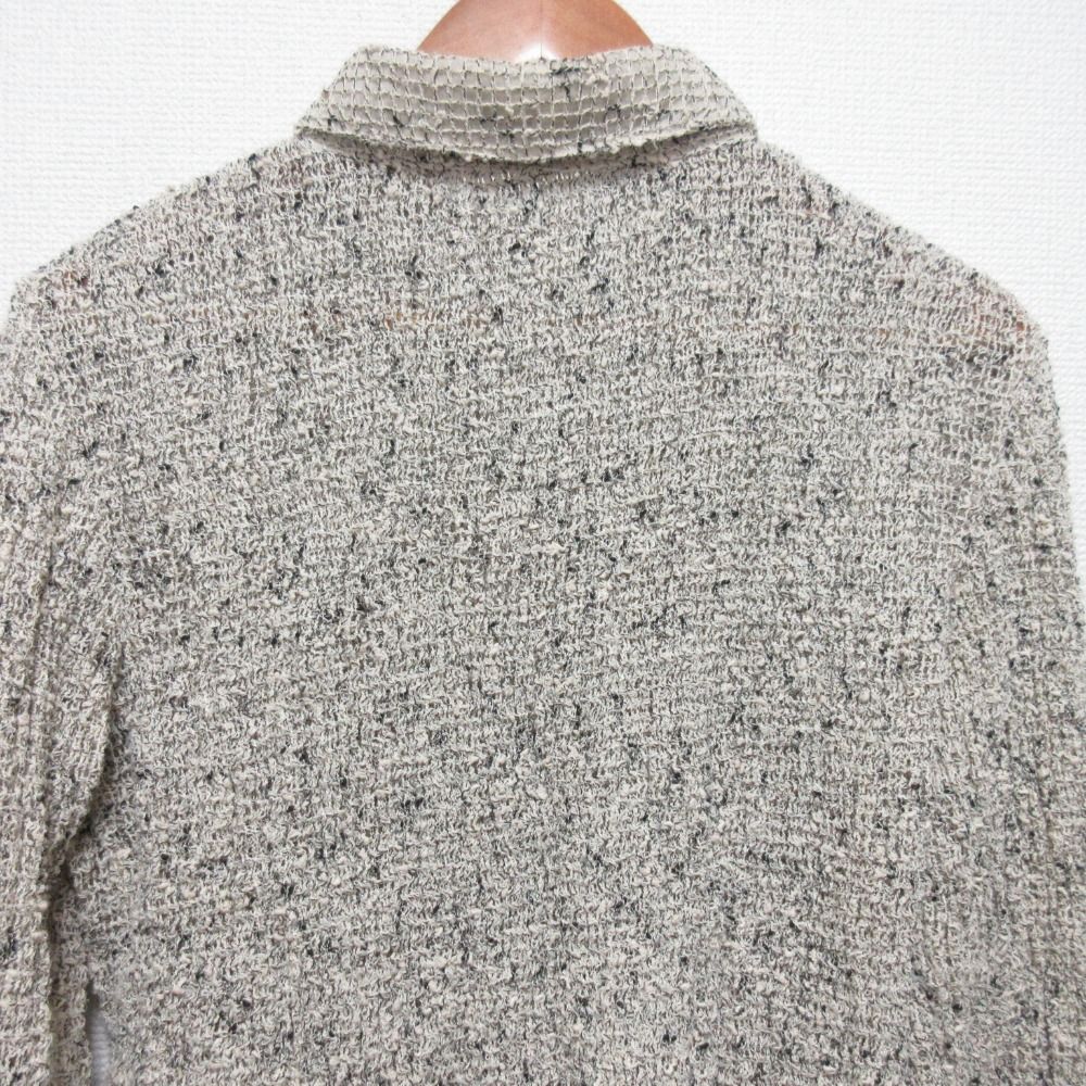 ミックスメッシュ ギャザーシャツ