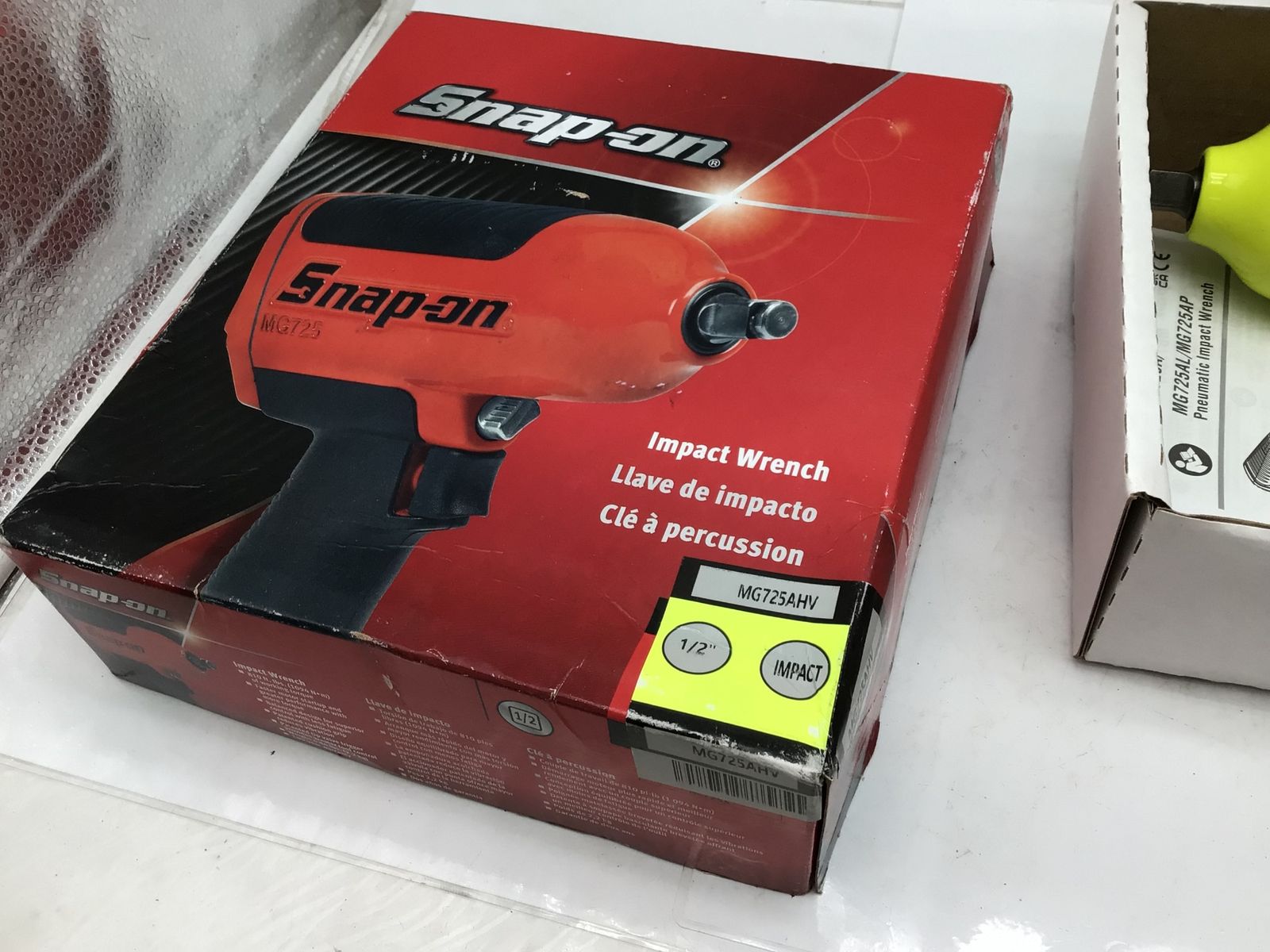 Snap-on スナップオン エアーインパクトレンチ イエロー MG725AHV ITEA3LR0XLOY エコツール知立店 M02