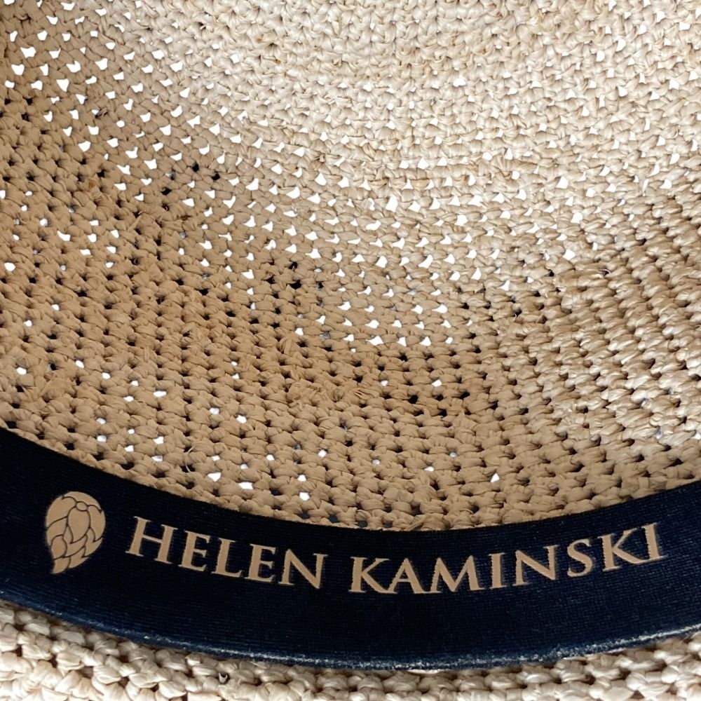  HELEN KAMINSKI ヘレンカミンスキー Provence ワイドブリム ラフィアハット 帽子 ナチュラル レディース 古着 その他 ハット