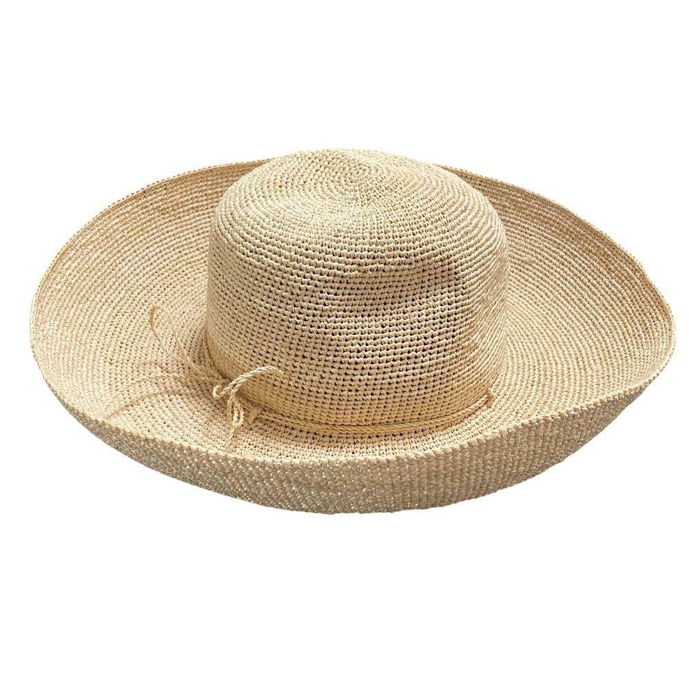 HELEN KAMINSKI ヘレンカミンスキー Provence ワイドブリム ラフィアハット 帽子 ナチュラル レディース 古着