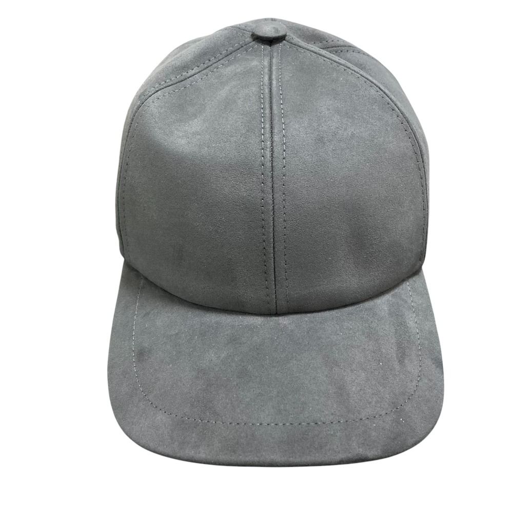 25 AW FERRUCCIO VECCHI フェリシオベッキ フレームワーク取扱い nubuck スエード調 キャップ 帽子 グレー メンズ レディース 古着