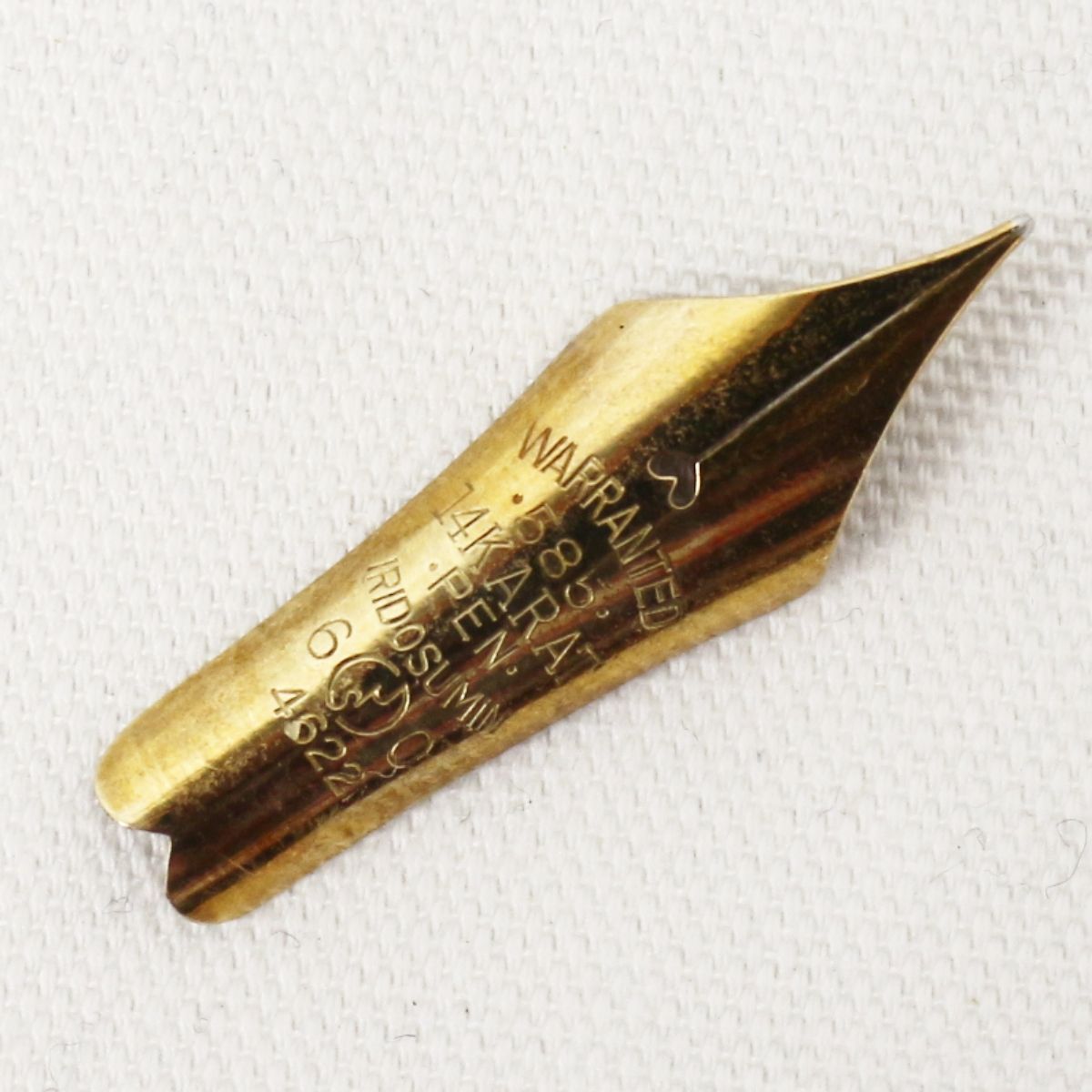 SJst 万年筆 WARRANTED IRIDOSUMIN ペン先 14KARAT 14K K14 585 4622 CRYSTAL WWW_OPDRERGINERDOGAN_COM