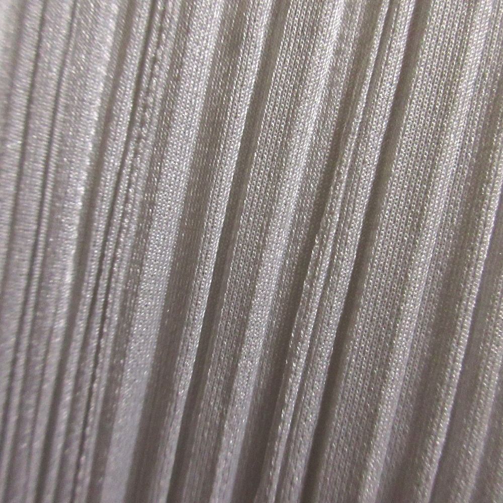 PLEATS PLEASE プリーツプリーズ イッセイミヤケ ノースリーブ ロングワンピース PP 03-JH 734 サイズ3 ライトグレー レディース 古着
