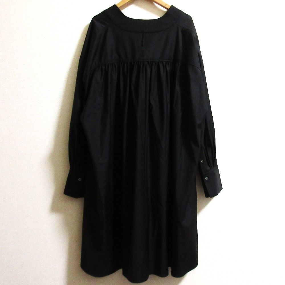 22AW LE PHIL ルフィル ドライウールブラウス チュニック サイズF ブラック レディース 古着