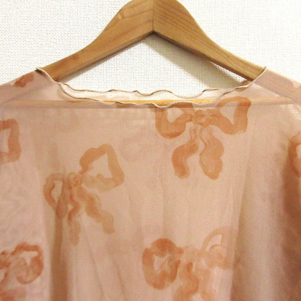 ポピー リボンシースルートップス