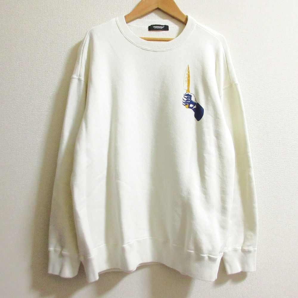 24AW UNDERCOVER アンダーカバー Women’s COLLECTIONBRIGITTE TANAKA コットンスウェットプルオーバー UC2D1894-3 ホワイト レディース 古着
