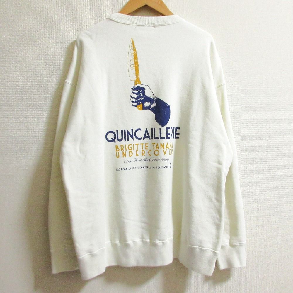 24AW UNDERCOVER アンダーカバー Women’s COLLECTIONBRIGITTE TANAKA コットンスウェットプルオーバー UC2D1894-3 ホワイト レディース 古着