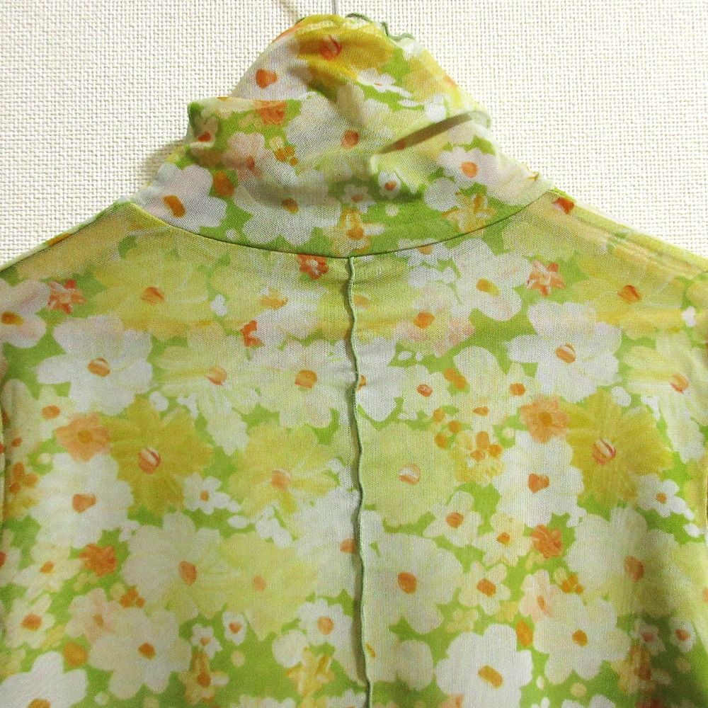 フラワー シースルートップス