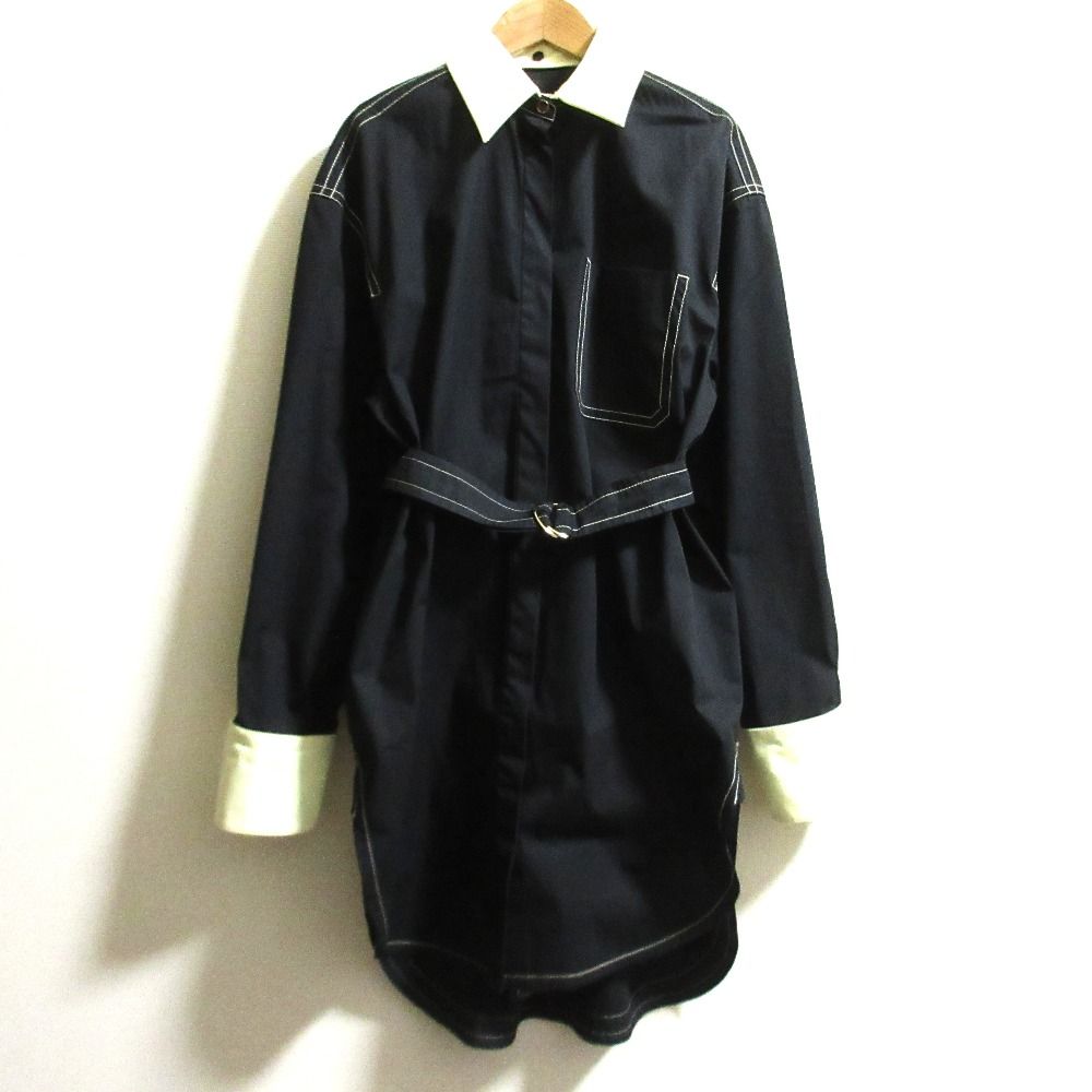 25SS SPORTMAX スポーツマックス シャツワンピース サイズ40 ブラック レディース 古着