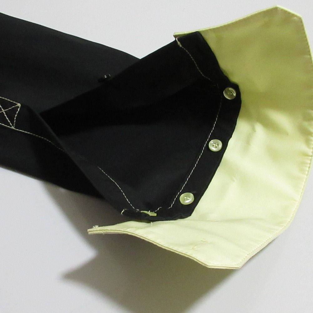  25 SS スポーツマックス シャツワンピース サイズ40 ブラック レディース 古着 長袖 七分袖 ひざ丈ワンピース