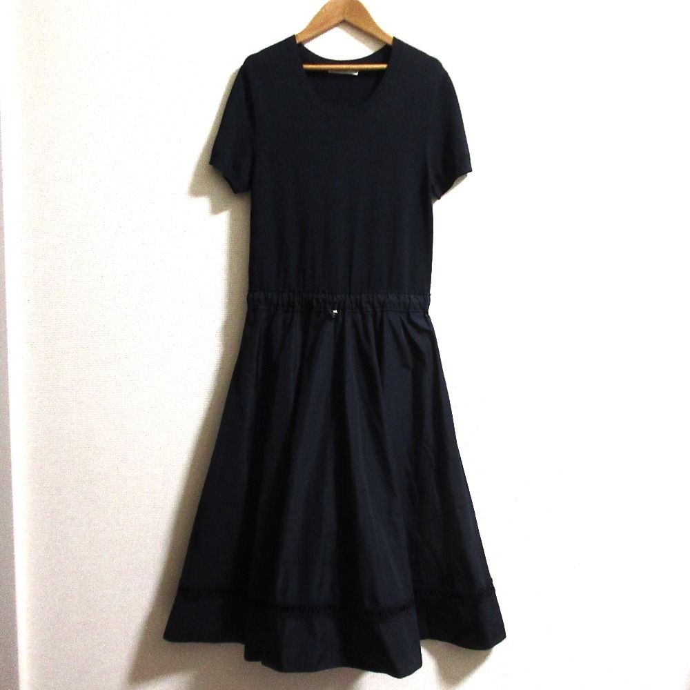 MONCLER モンクレール ABITO ドッキング ワンピース サイズM ネイビー レディース 古着