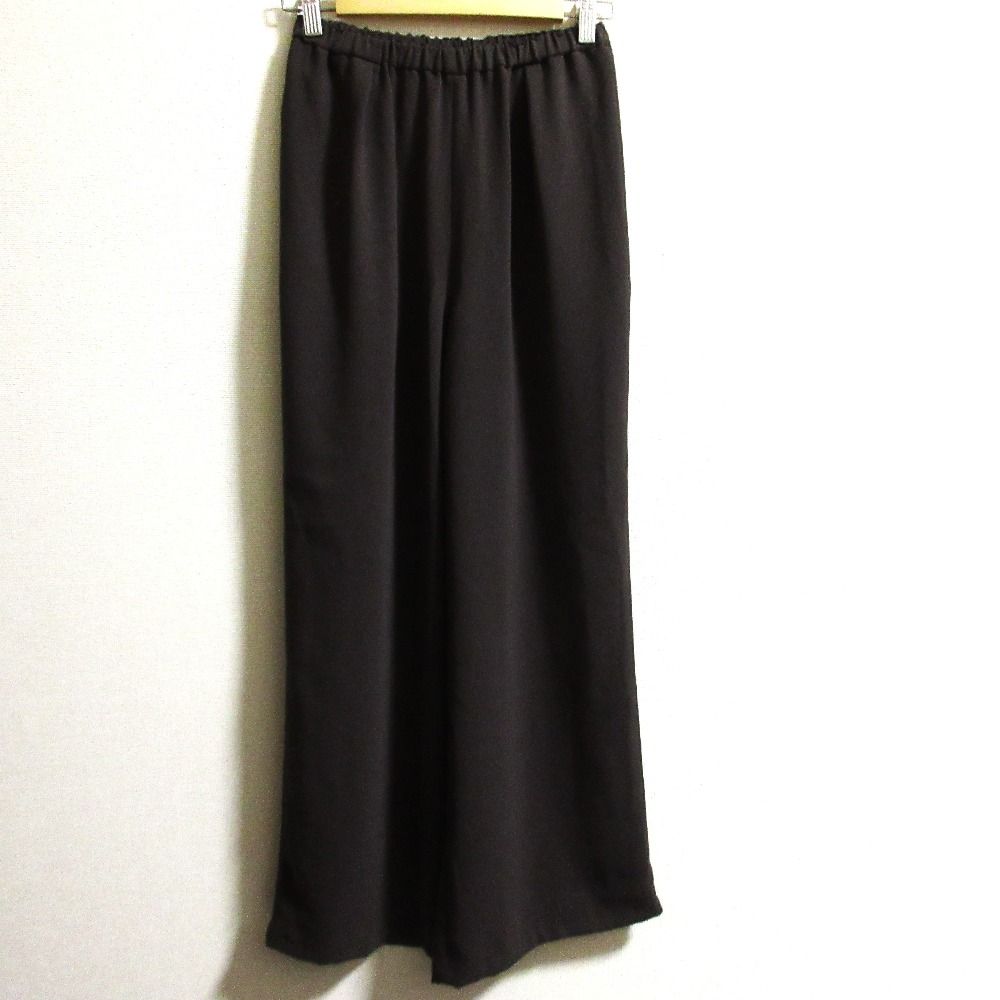 25AW NOBLE ノーブル ライトジョーゼットドレープパンツ サイズ36 ブラウン レディース 古着