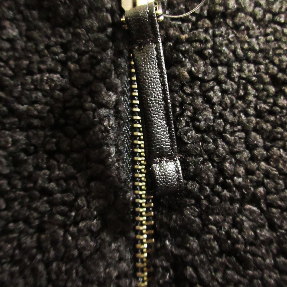 25AW FRAMeWORK フレームワーク ボアベスト サイズF ブラック レディース 古着