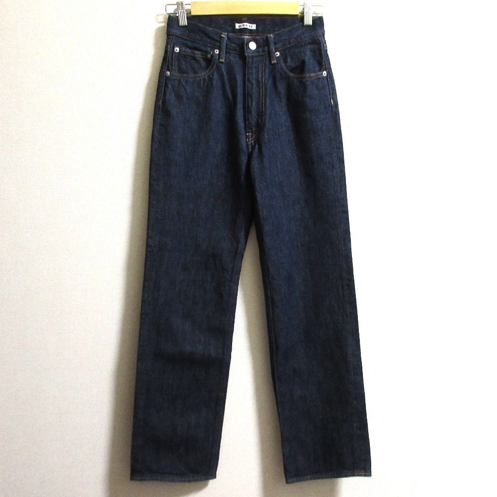 AURALEE オーラリー HARD TWIST DENIM 5P PANTS デニムパンツ ジーンズ A00P02DM サイズ25 インディゴ レディース 古着