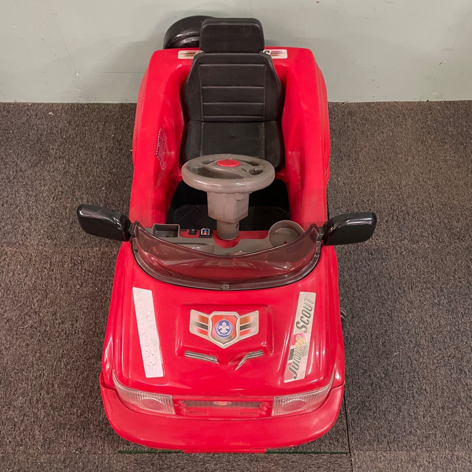 ♭ 子供用 乗用玩具 電動自転車 レッド インテリア オブジェ