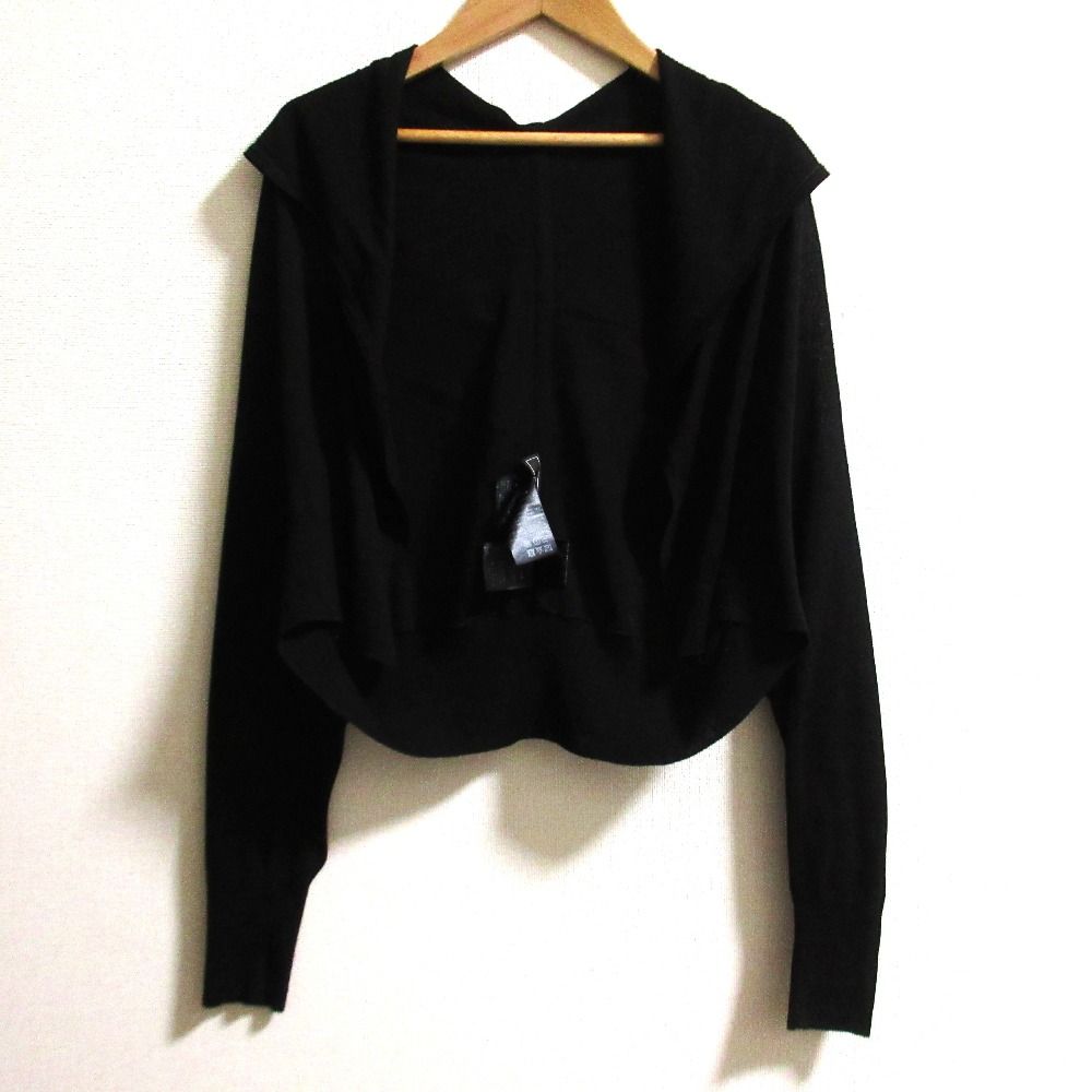 FOXEY フォクシー モデル GOLDEN BLOOM コットンシルク ショートパーカー 43439 ブラック レディース 古着