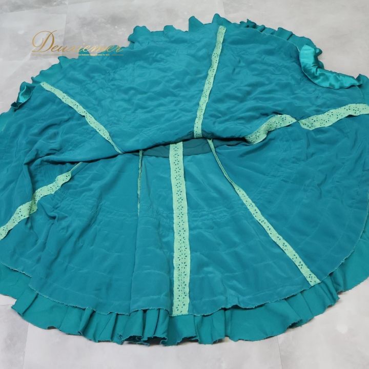 フラメンコ 衣装 ソニアジョーンズ SONIA JOHNES ファルダ スカート 緑