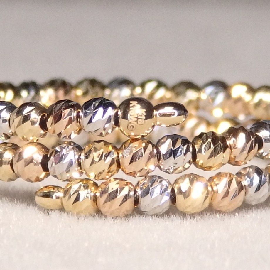 形状記憶リング 3連 Z5855 K18スリーカラー 地金 指輪 フリーサイズ 形状記憶リング 2連 Z5853 K18スリーカラー 地金 指輪 フリーサイズ