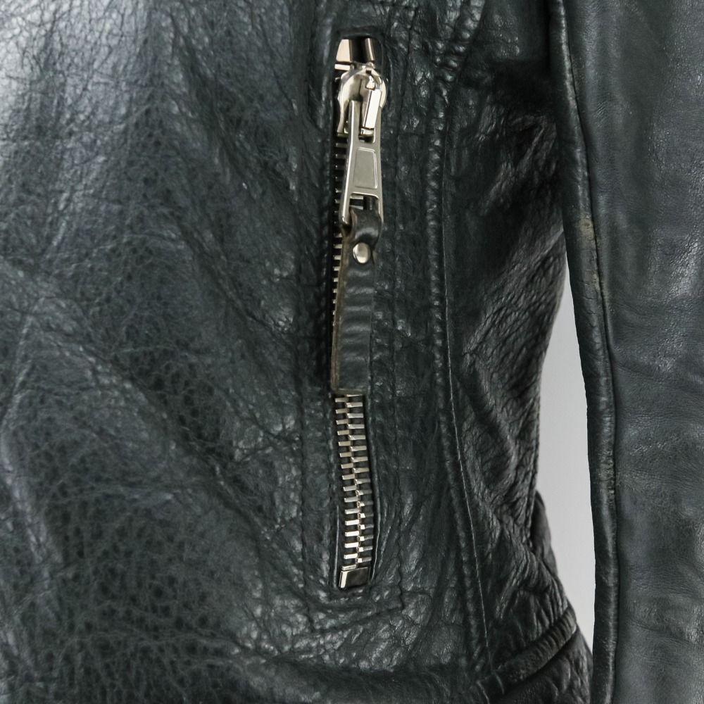 BALENCIAGA バレンシアガ ラムレザー ダブル ライダースジャケット 34
