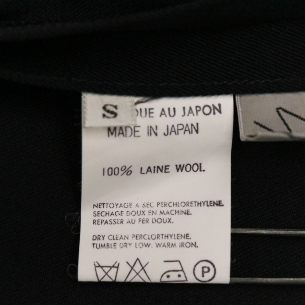  94 AW Yohji Yamamoto ヨウジヤマモト 着物スリーブ ウールワンピース FV-D 19-103 サイズS ブラック レディース 古着 長袖 七分袖 その他