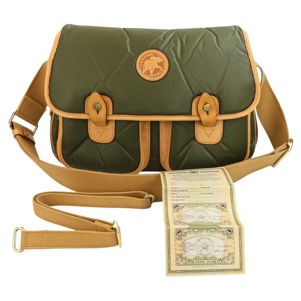 美品 HUNTING WORLD ハンティングワールド バチュークロス ショルダー